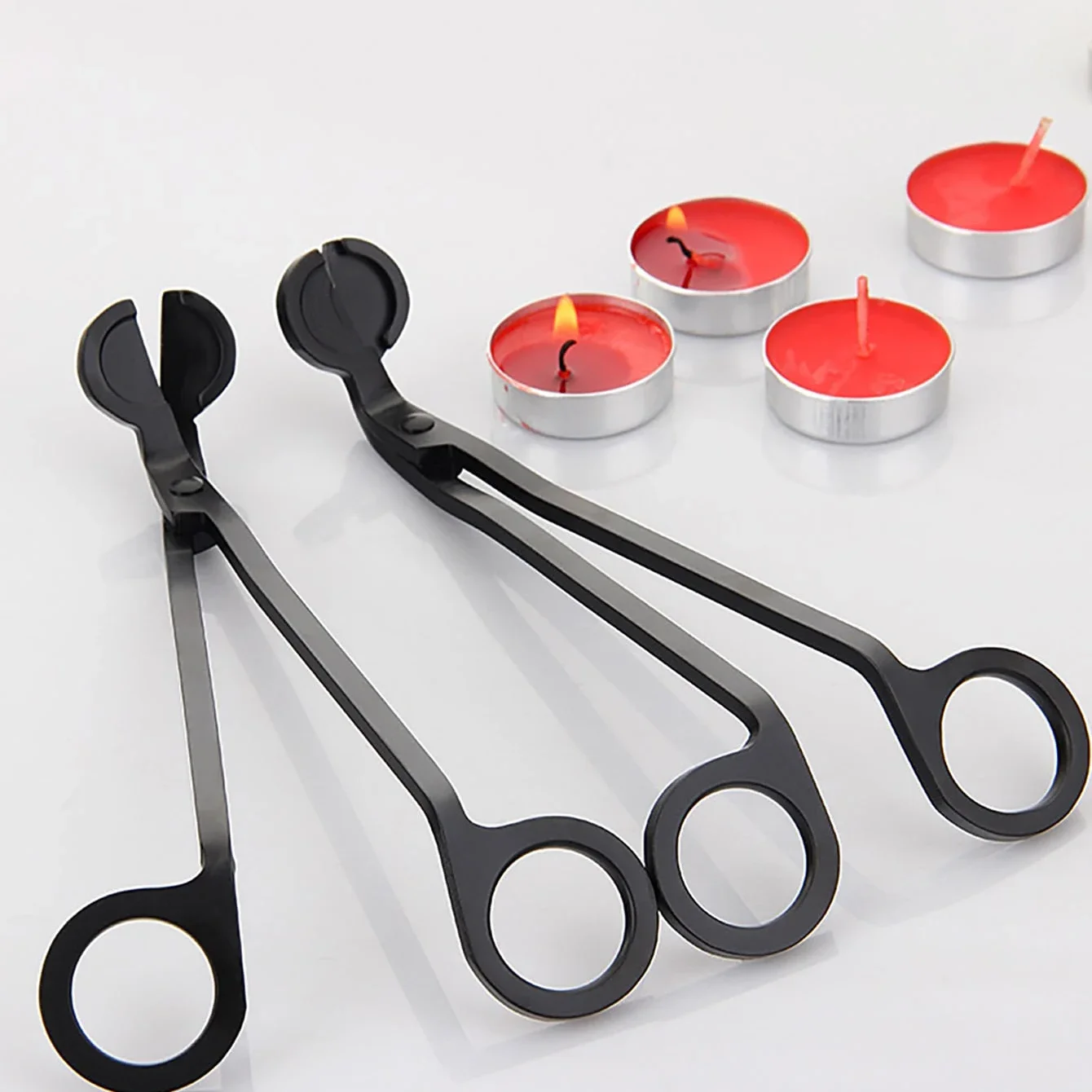 1PC scented candle wick shears Candle jar glass Candle snuffer automatic Bases para velas Candle making accessories Candle mold