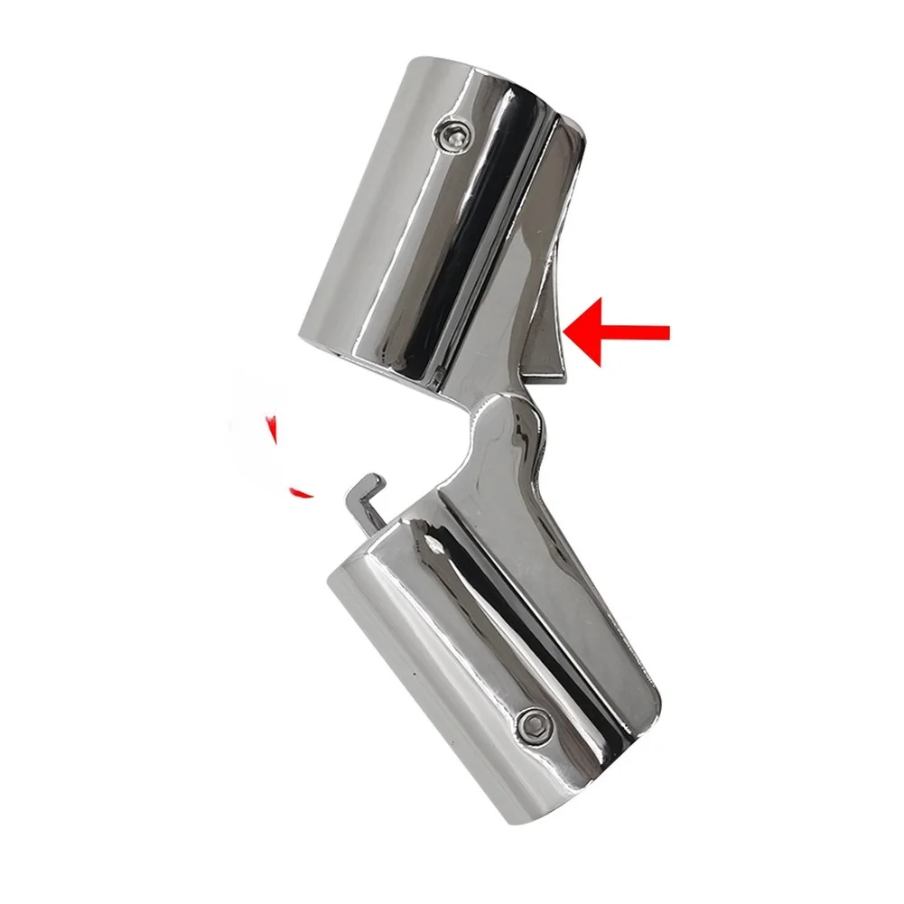 316 Stainless Steel Rotating Pipe Connector Featuring Snap-In Folding Buckle for Marine For Yacht Installation