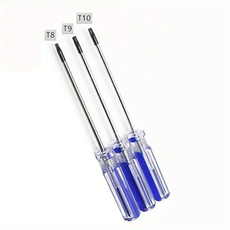 6pcs/set T8 T9 T10 Precision Screwdriver Security Tamper Proof Magnetic Bits for Phone Repair Tools