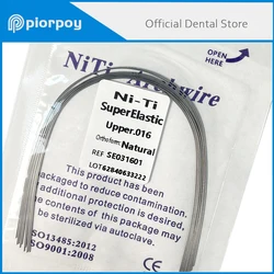 PIORPOY 10Pcs Orthodontic Dental Super Elastic Niti Arch Wires Natural Form Round Rectangular Arch Wires for Braces Dentist Tool