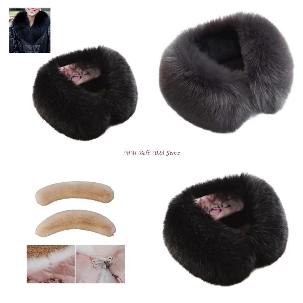 

49ME Friendly Artificial Furs Neck Warmer Winter Scarf Compact Storage Outdoor Gears For Men Women And Kids