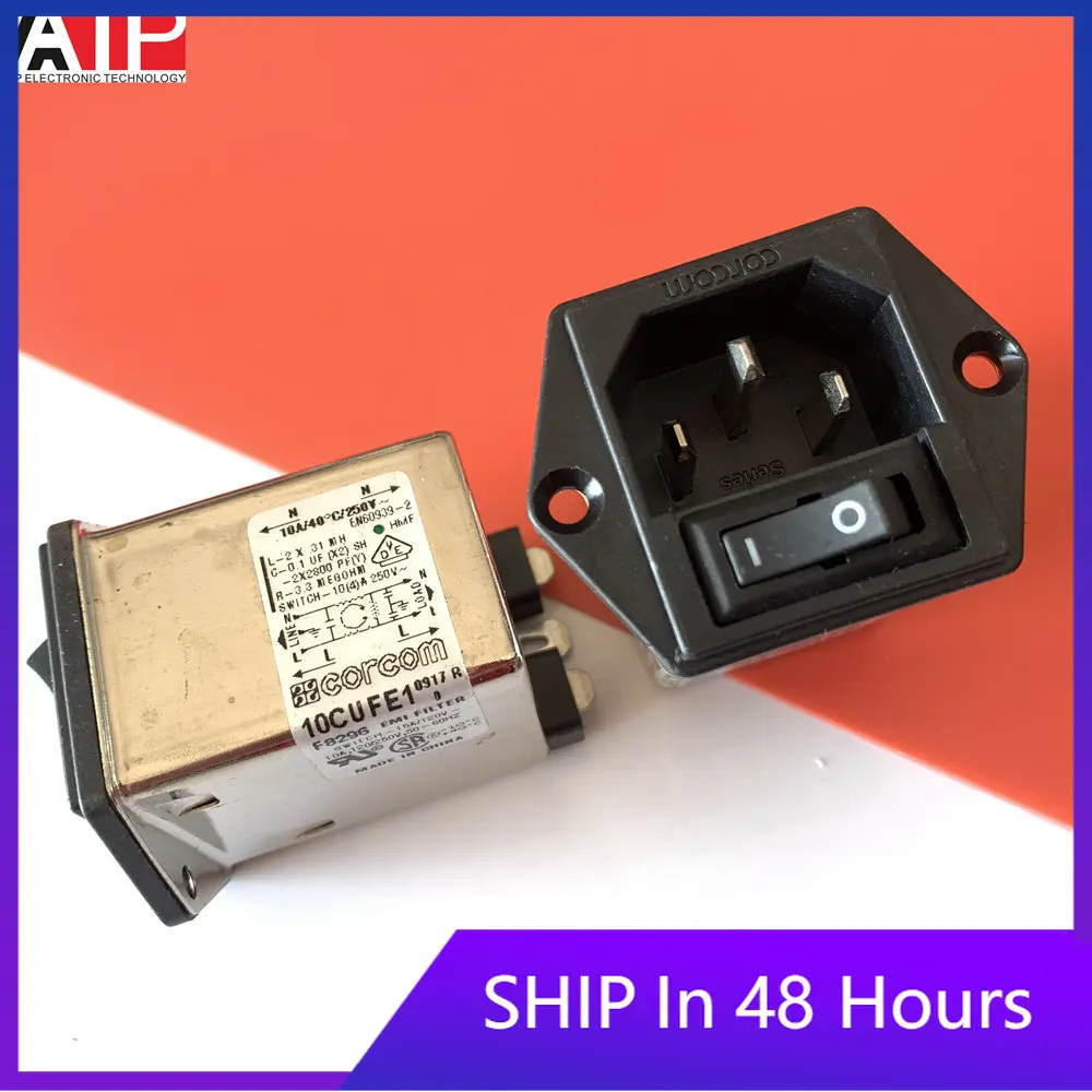 

1PCS 10CUFE1 imported spot F8296 power filter 10A filter socket genuine welcome to consult and order.