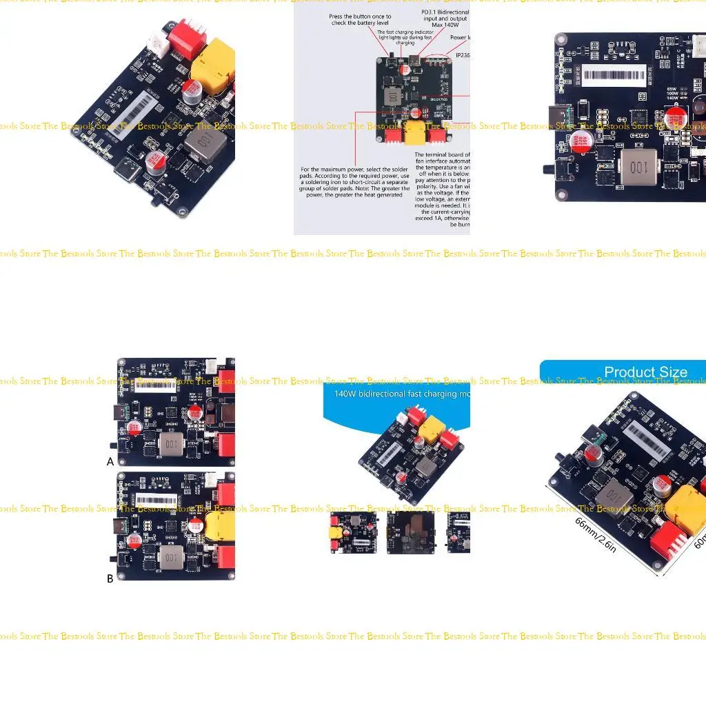 

12PF 140W Bidirectional Charging Module 2-6S Battery For Fast Device Powering