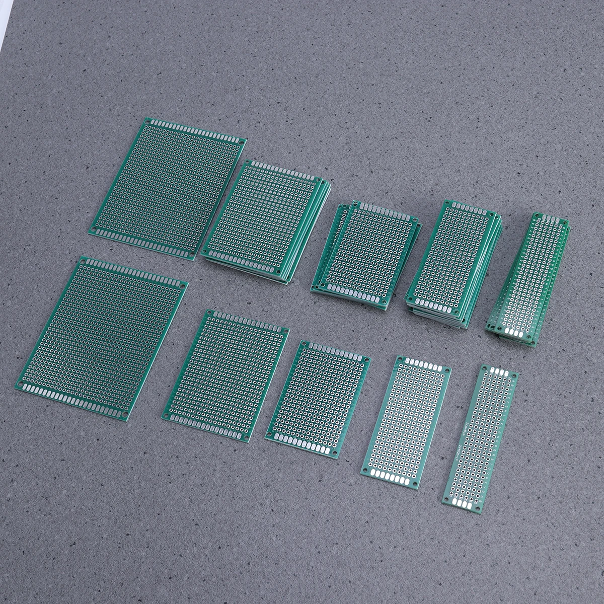 

32Pcs Double Sided Pcb Board Set with 5 Sizes Pre-Tinned Pads and Corner Mounting Holes for Electronics DIY Pcb Board