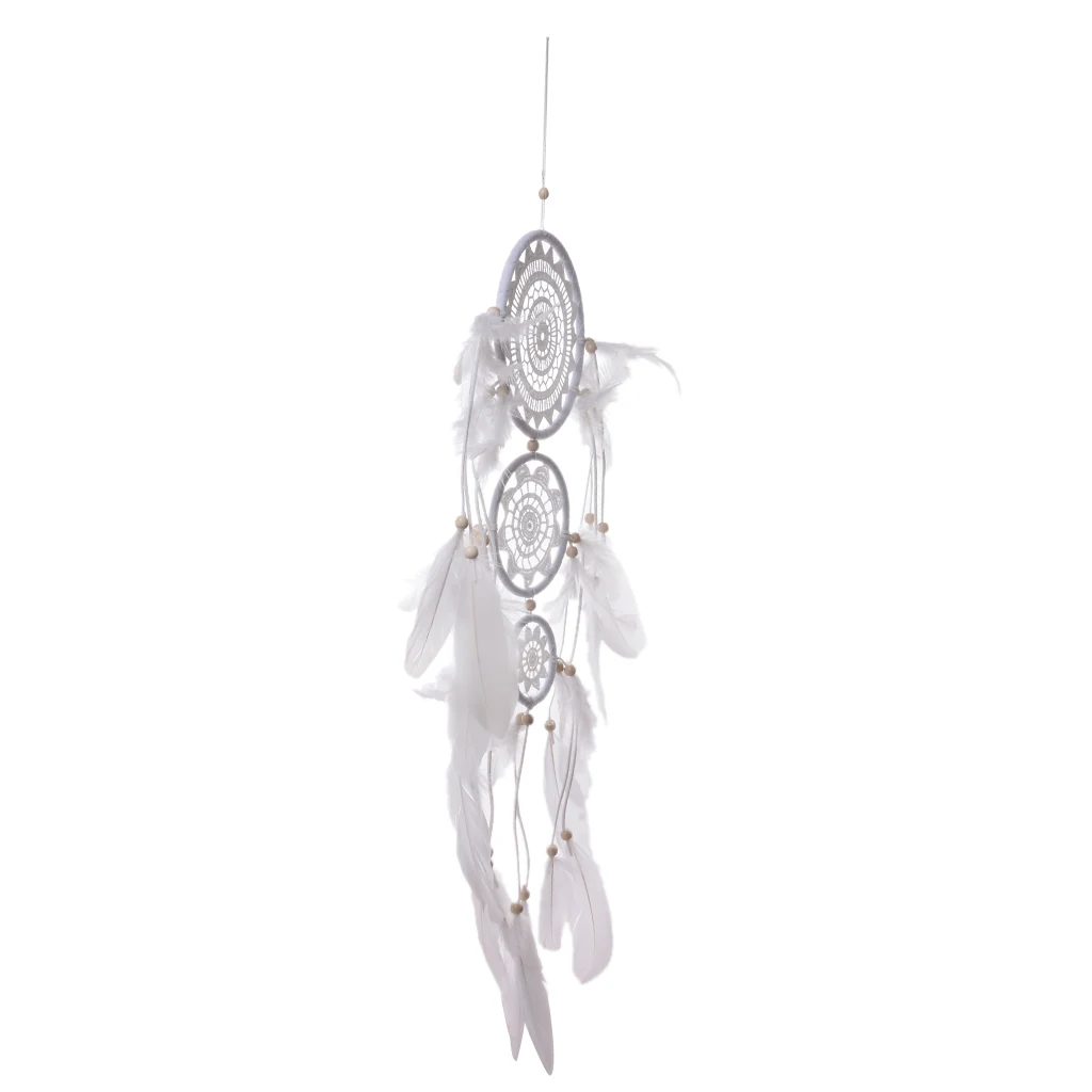 Dream Catcher Elegant Feather Handmade Wall Hanging Home Ornament for Bedroom Decoration