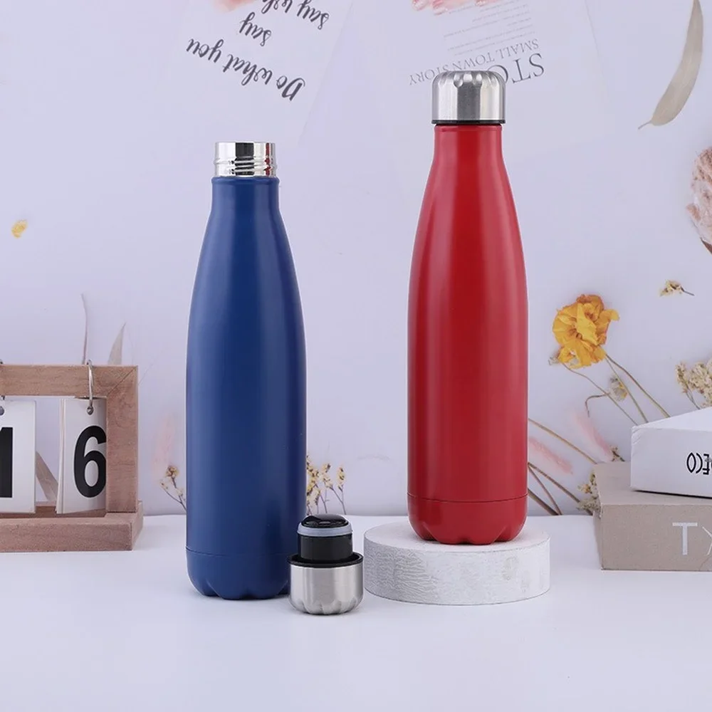 

304 Stainless Steel Cola Bottle, Vacuum Double-layer Insulated Bottle, Outdoor Large Capacity Sports Kettle