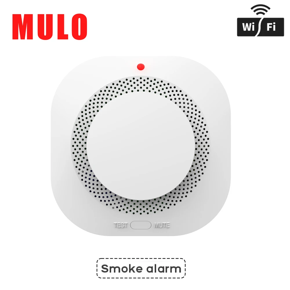 ZigBee WiFi Smart Smoke Detector Alarm, Works with Tuya Smart Life App Compatible Fire Sensor for Home Security, App Alerts image 3