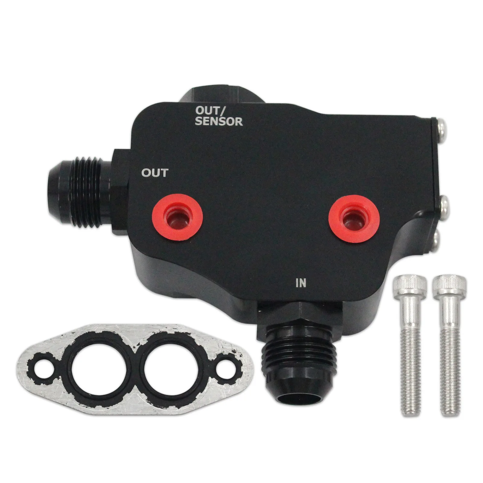For LSX and LS Oil Cooler Adapter with Thermostat, Rear Sump, 180ºF