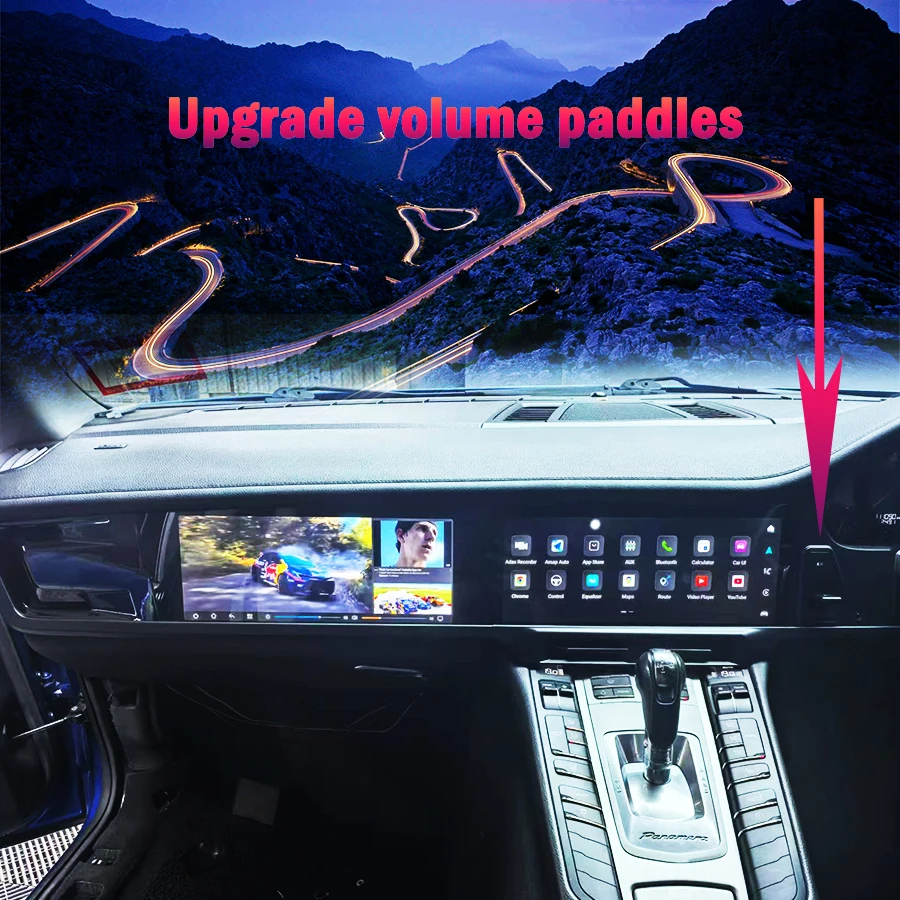 Reproductor de vídeo Multimedia de Radio de coche de pantalla Dual de 12,3 + 12,3 pulgadas para Porsche Panamera 2010-2016 navegación GPS Android Auto Carplay