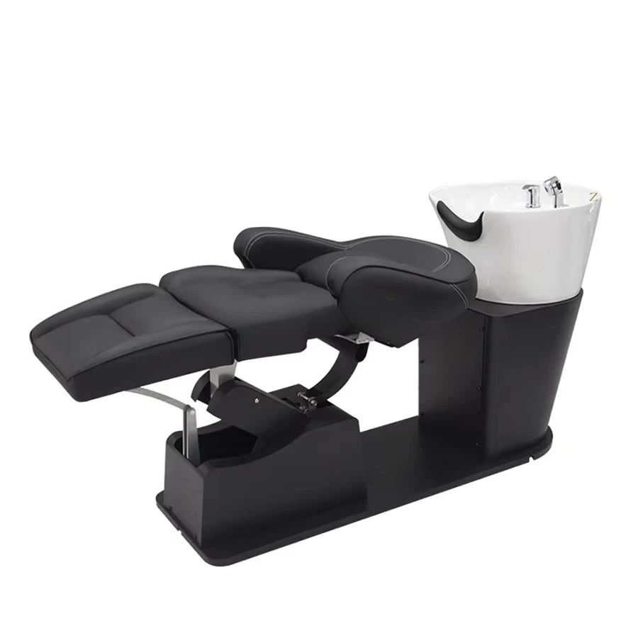 Luxury Electric Multifunctional Durable Stainless Steel Salon Spa Shampoo Chair and Bed with Massage Function