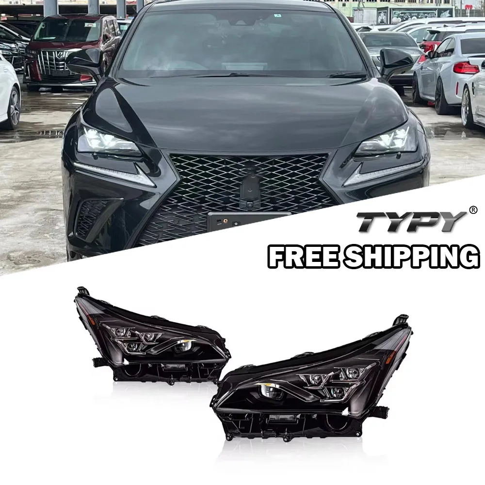 

Автомобильные фары TYPY для Lexus NX NX200 NX300 2015-2021, модернизированные Фонари светодиодный, динамическая лампа поворота, DRL, автомобильные аксессуары