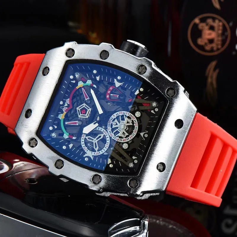 Full-featured Men Waterproof Luxury Stainless Steel Male Clock boy fashion hand quartz watch For men