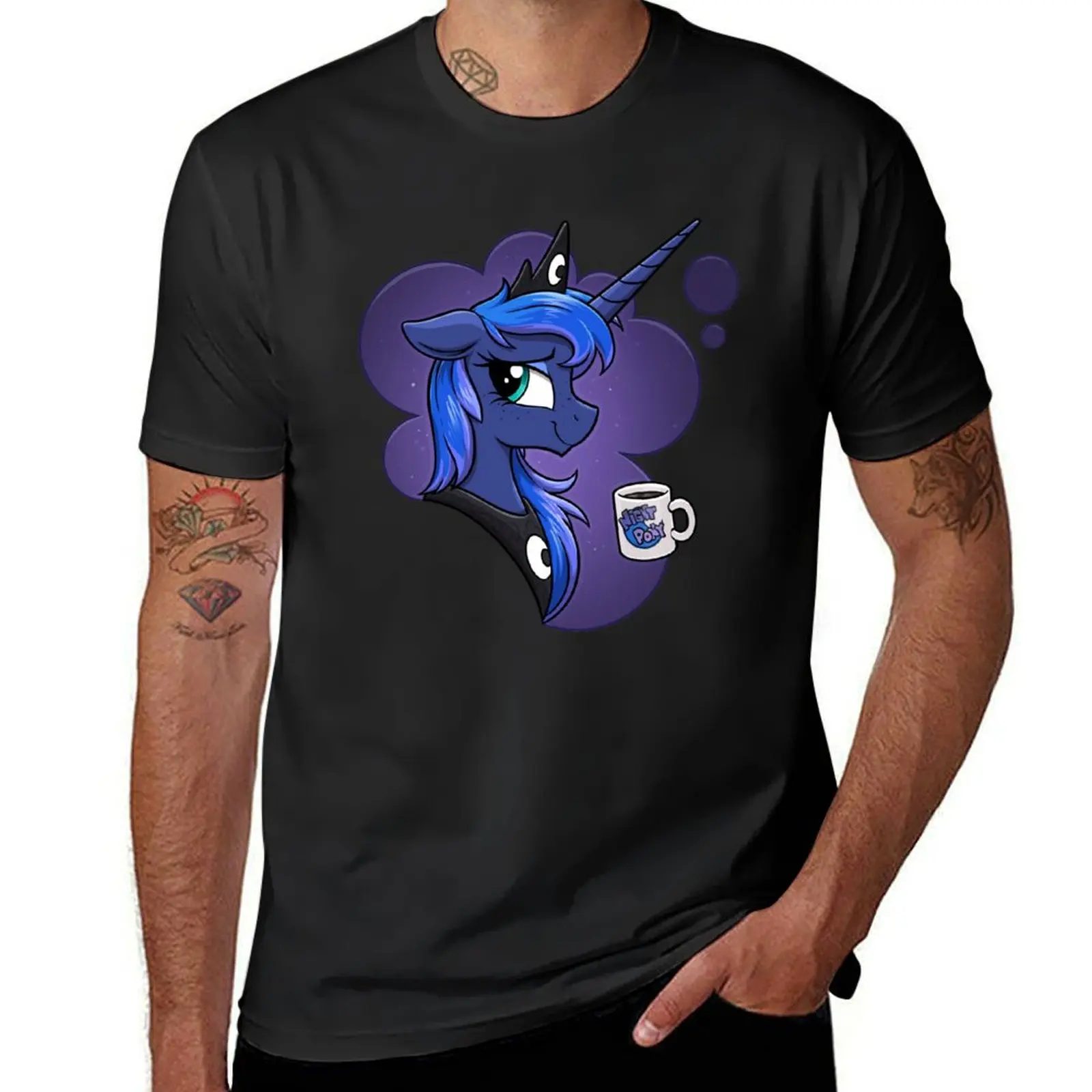 

Night Pony" Luna T-Shirt anime vintage clothes anime figures summer shirt t shirt men