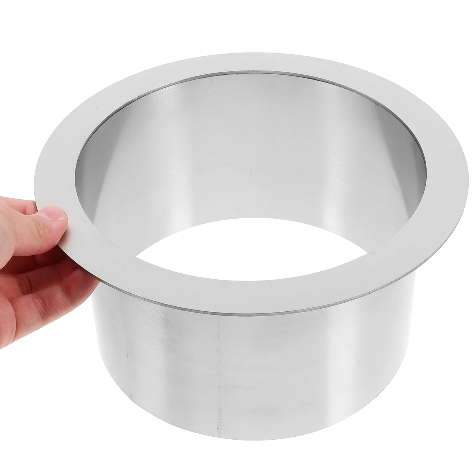 

Stainless Steel Built-in Trash Chute Round Countertop Small Garbage Holder Easy -in Trash Chute
