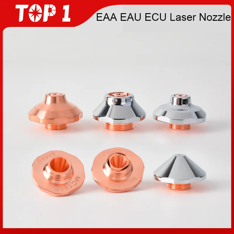 TOP1 10PCS High Quality Tru Laser Nozzle EAA Seire 0.8-2.7mm Single Layer 1324860 Compatible For Tru Laser Cutting Head