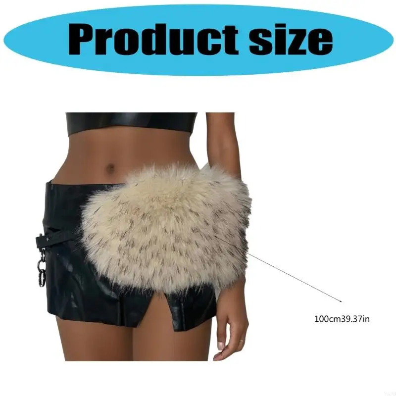 Y5JD ขนสัตว์ขนสัตว์ขนสัตว์ขนยาวเอวเข็มขัดแฟชั่นเอว cincher สำหรับผู้หญิงสวมใส่