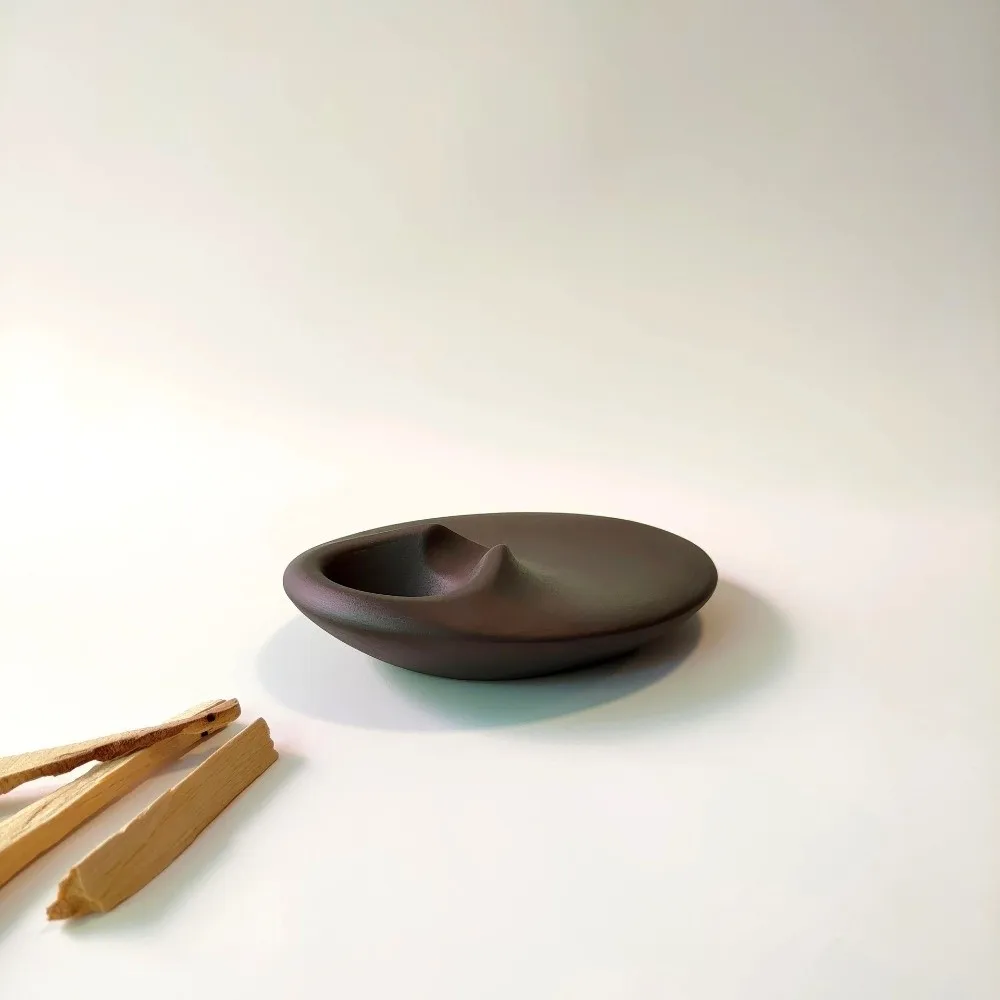 Ethnic Handmade Palo Santo Holder Zen Vintage Incense Stick Holder Craft Incense Accessories Palo Santo Burning Tray Relaxing