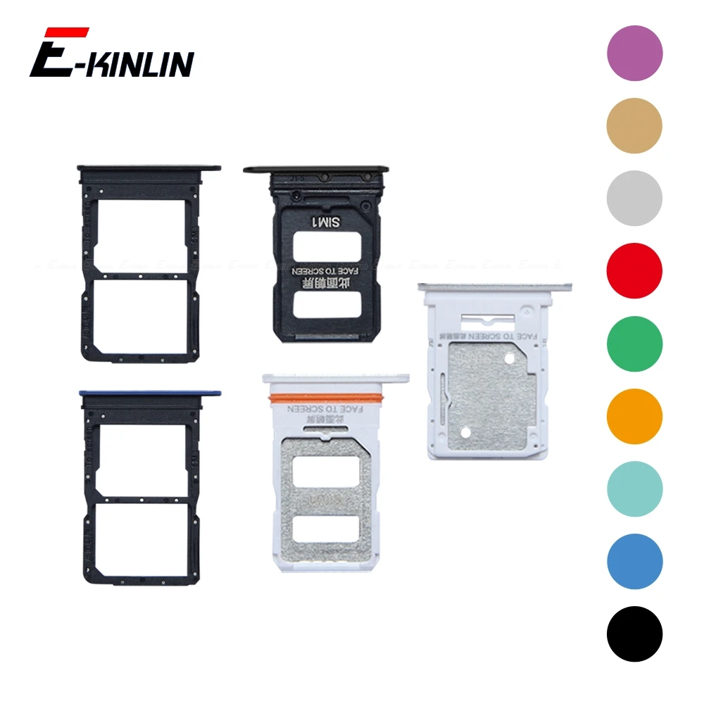 Sim Card Tray Socket Slot Reader Adapter For OPPO Realme 9 Pro Plus 9i 4G 5G Micro SD Card Holder Connector Container Parts