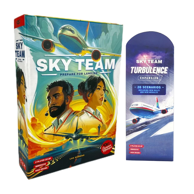 SKY TEAM E EXPANSION Gioco da tavolo Turbulence 20 Nuovi scenari con regole e moduli aggiuntivi per giochi di gioco migliorati