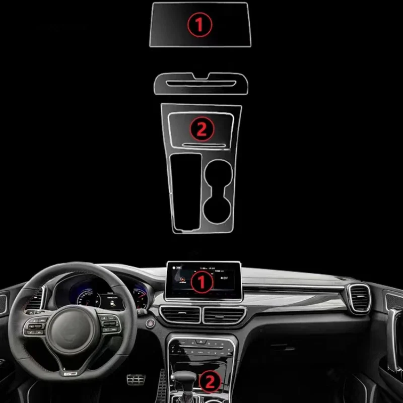 

Для KIA KX5 2019 2020 2021 2022 панель редуктора экран навигации Автомобильный интерьер защитная пленка TPU наклейка против царапин