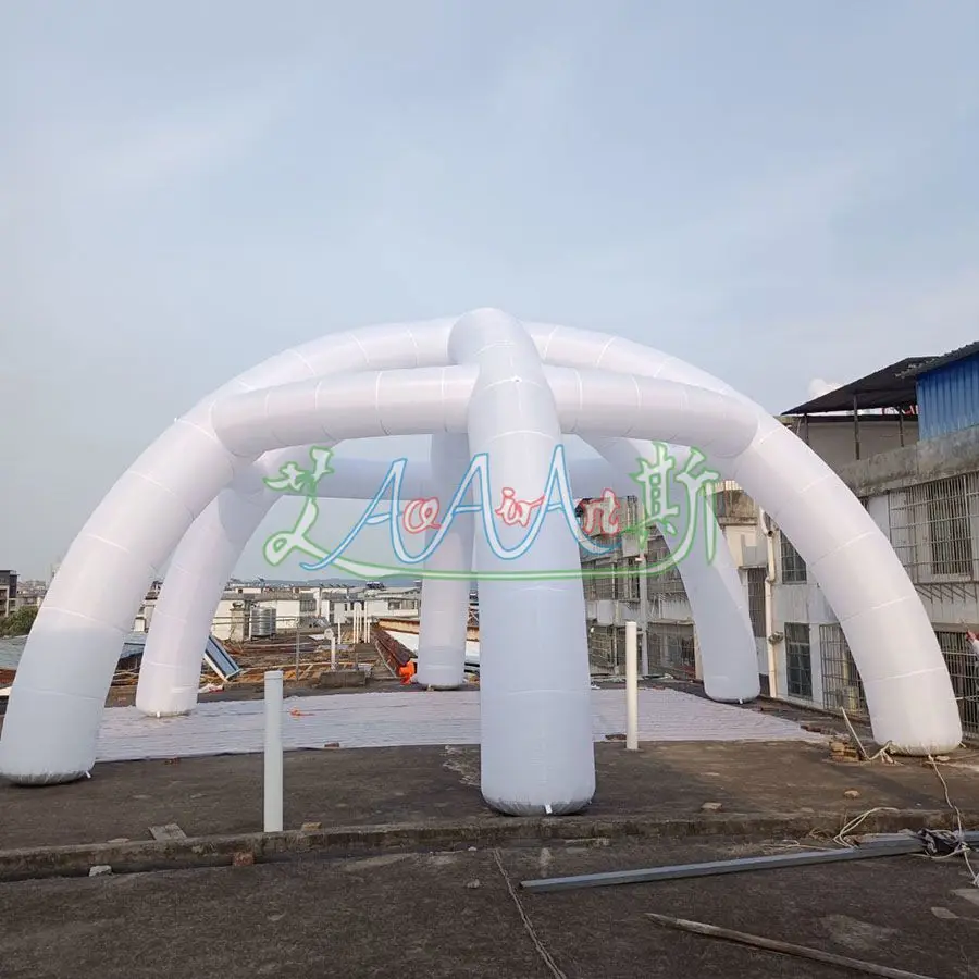 10 mH or Customized 6 Legs LED Inflatable Spider  Tent Inflatable Tent By Ace Air Art