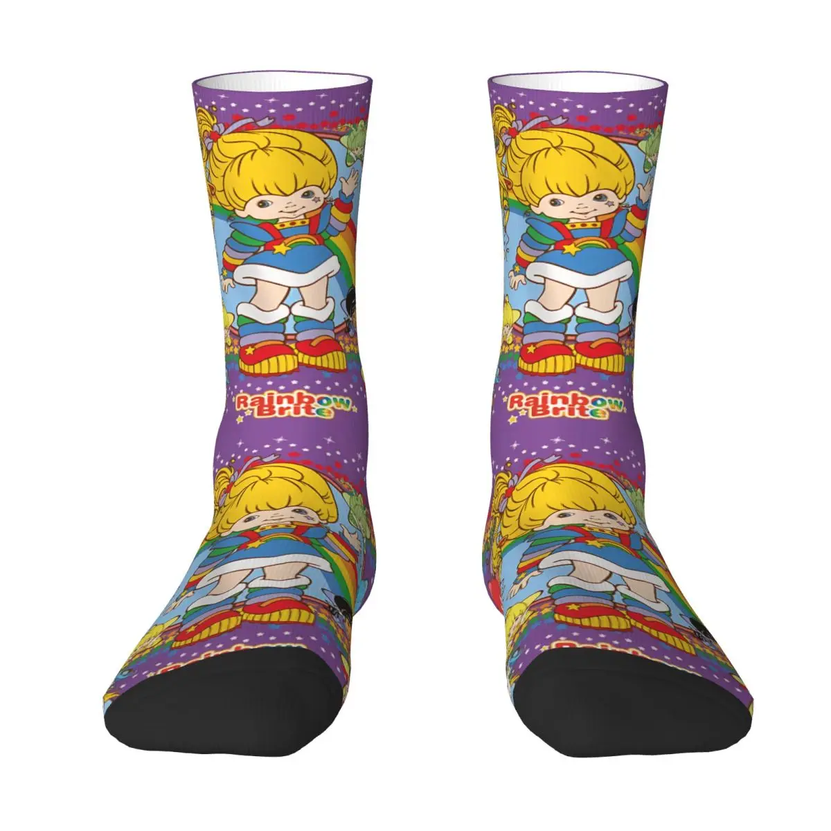 Rainbow Brite Kawaii Socks Travel Cartoon Pattern Socks