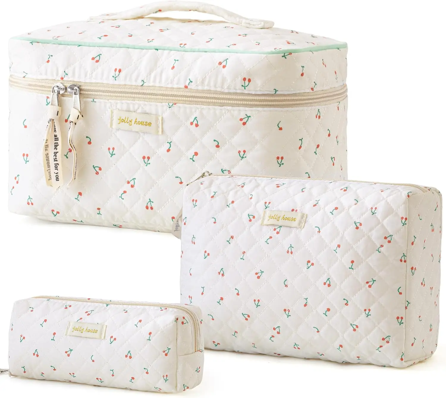 Quilted Makeup Bag,… - image