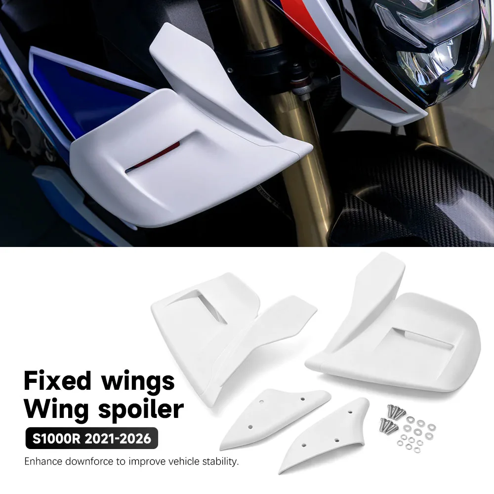 Aileron latéral avant pour moto BMW S1000R S1000 R 2021 2022 2023 2024 2025 2026, accessoires de carénage fixes ﻿