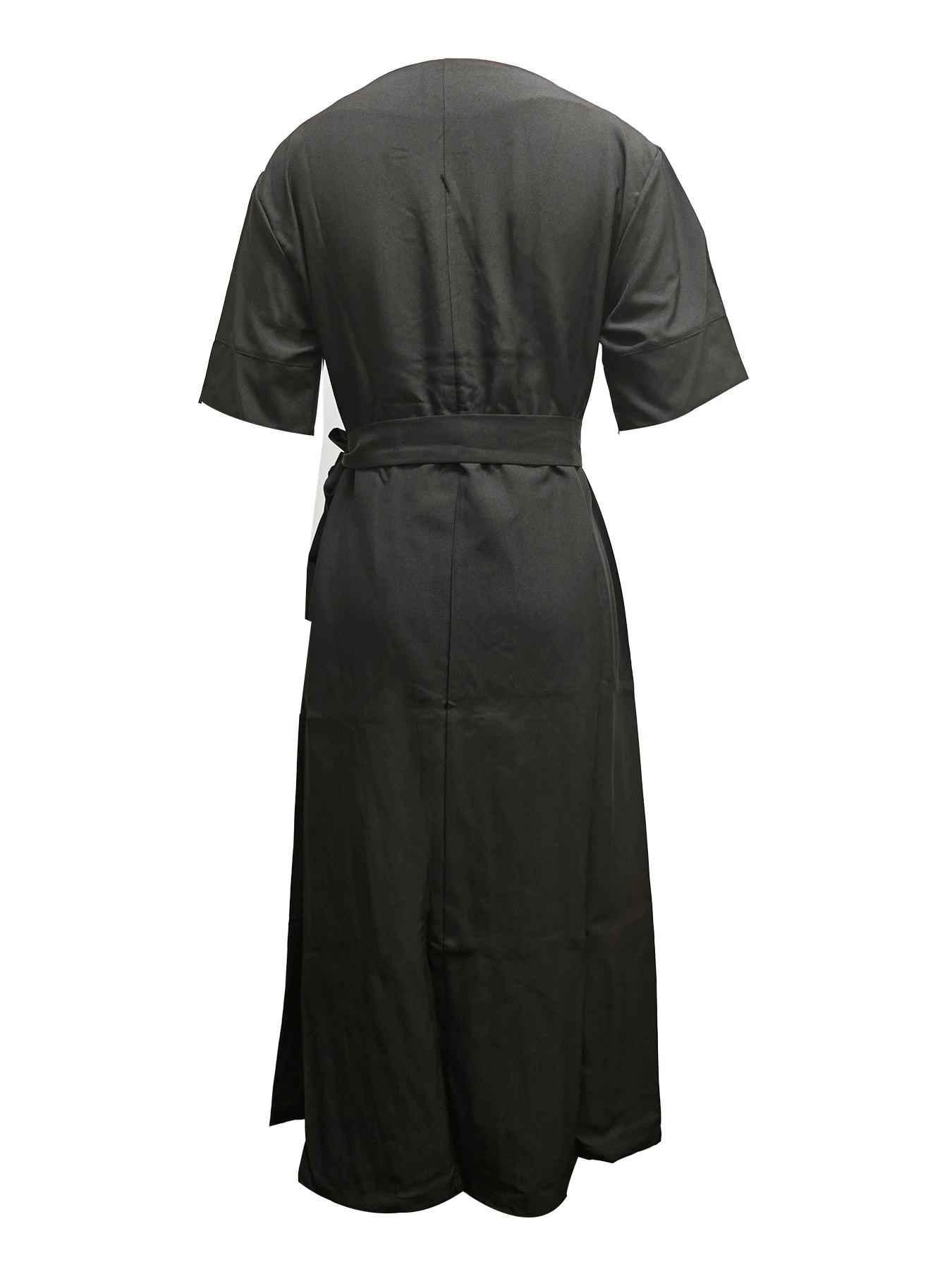 Women Boat Neck Batwing Sleeve High Waist Belted Midi Dress Elegant Office Lady Business Work Sheath Dress Casual Summer - view 4