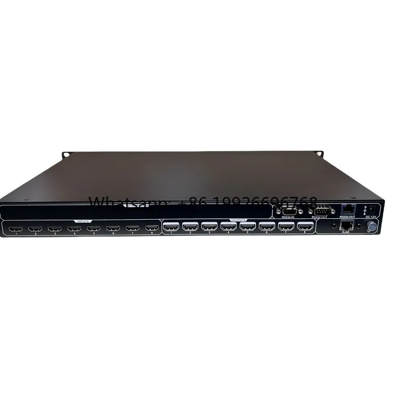 DTECH DT-7488A 8x8 8 in 8 Out 4K 30Hz HDMI Fixed Seamless Video Matrix Switcher