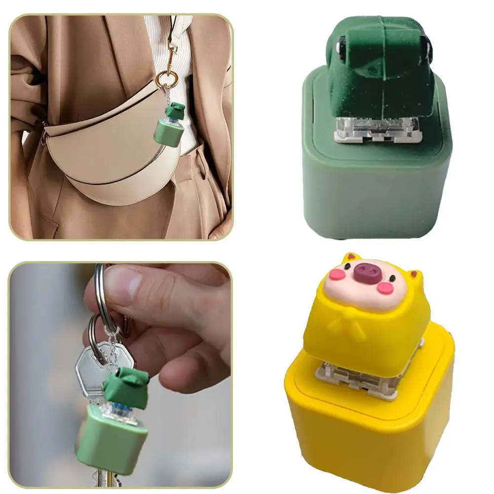 2026 LED Frog Croaking Fidget Toy Keychain With Colorful Lights Rechargeable Keychain With Led Fun Animal Sound Button Toy image 3