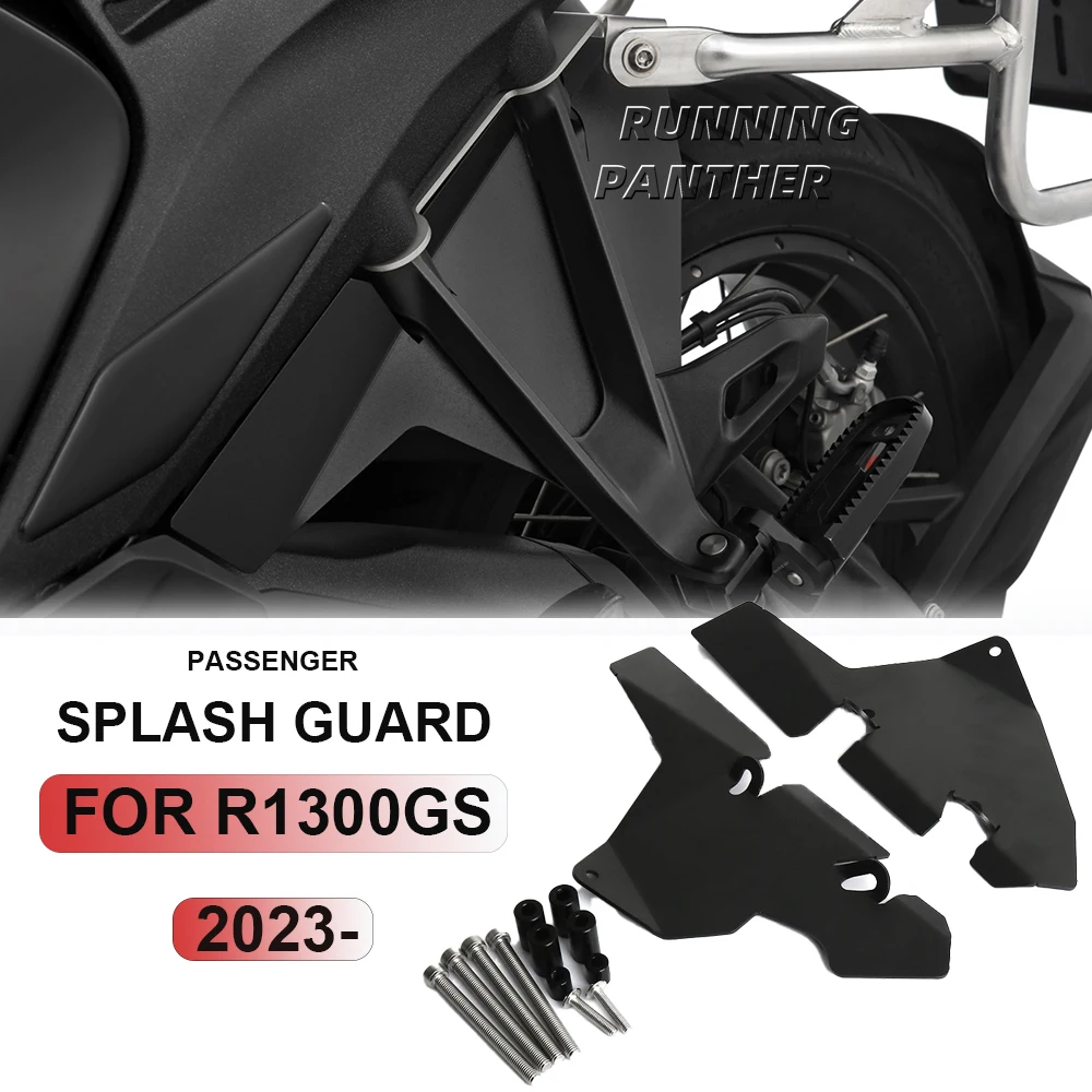 For BMW R1300GS R 1300 GS R 1300GS 2023 2024 2025 Motorcycle Accessories New Passenger Splash Guards Cover Mudguards Black Kit