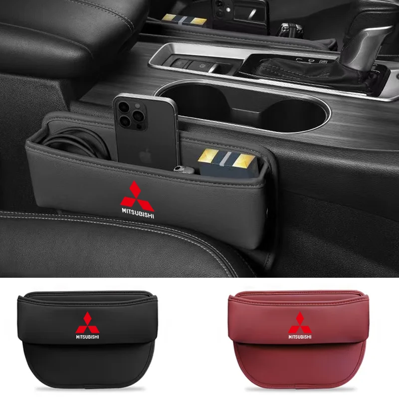 

Кожаный органайзер для автомобильного сиденья, держатель для Mitsubishi Lancer ASX Outlander Pajero Evolution, автомобильные аксессуары