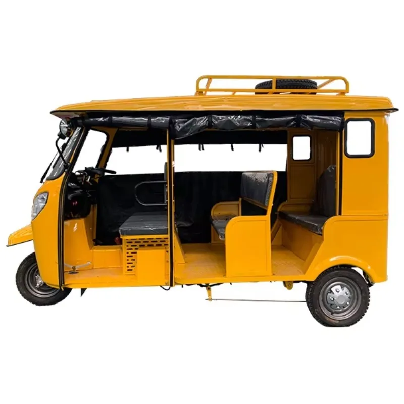 2026New Type  3 Wheel Passenger Tricycles With 8 Seats TukTuk With Luggage Shelf and Door Curtain New Electric Tricycle