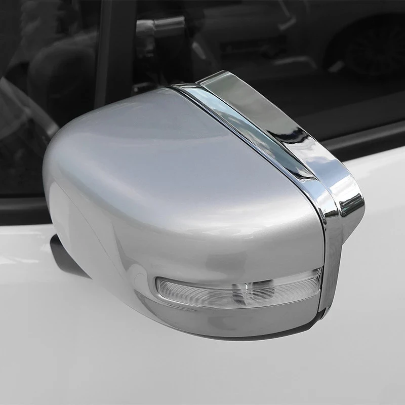 ABS Chrome Rear View Mirror Protection Covers Mirror Eyebrow Shield Cover For Jeep Renegade 2015 2016 2017  Accessories Styling