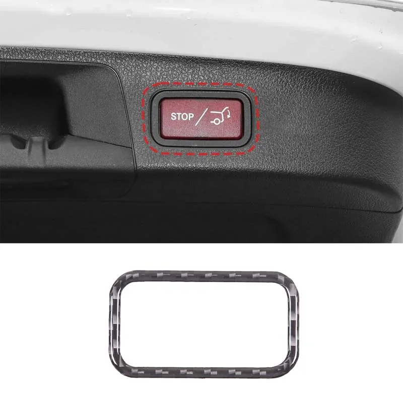 

For Mercedes-Benz GLA GLK GL ML GLC GLE GLS Soft Carbon Fiber Car Electric Tailgate Switch Frame Cover Sticker Car Accessories