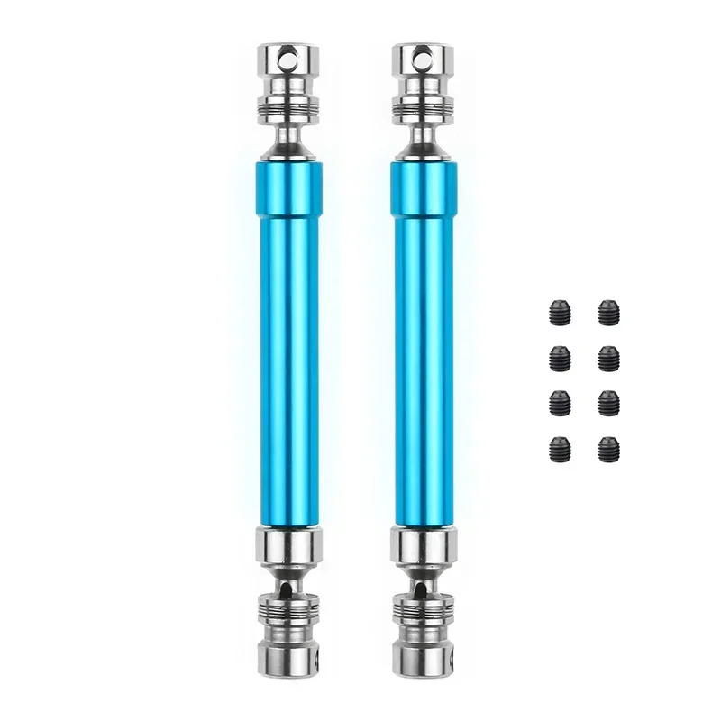 2pcs 88-113mm 112-152mm Metal HD Steel Universal Drive Shaft CVD for 1/10 RC Crawler SCX10 90046 WRAITH 90018 Trxs TRX4 D90