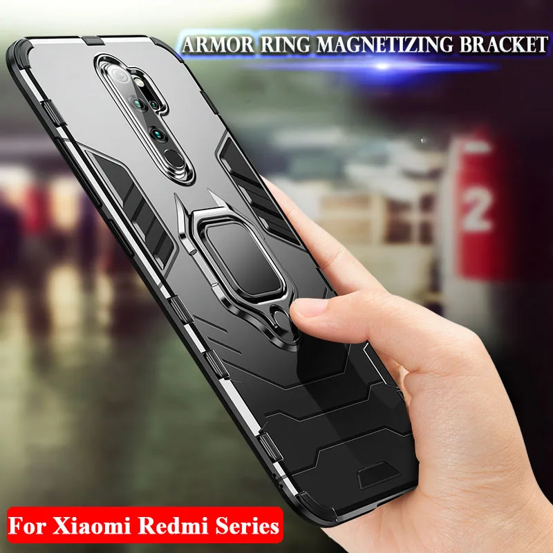 Armor Case For Redmi Note 8 9 10 Pro Max 8A 8T 9A 9C 9S 10S Phone Cover for Xiaomi Mi 10 Lite 10T 5G POCO X3 NFC M3 F3 F2 Pro F1