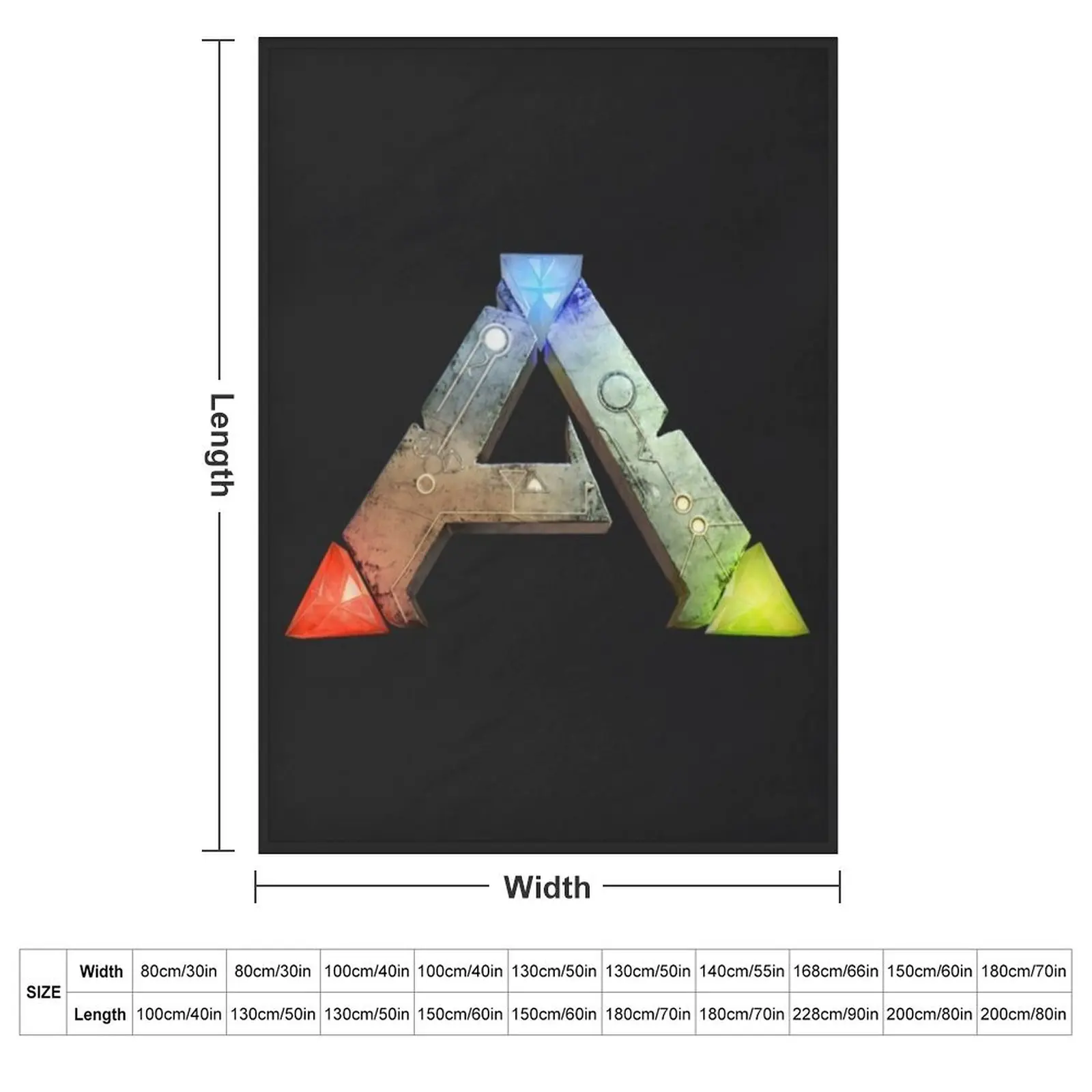 ARK Survival Evolved Logo Throw Blanket funny gift Retros Blankets Sofas Of Decoration Tourist Blankets