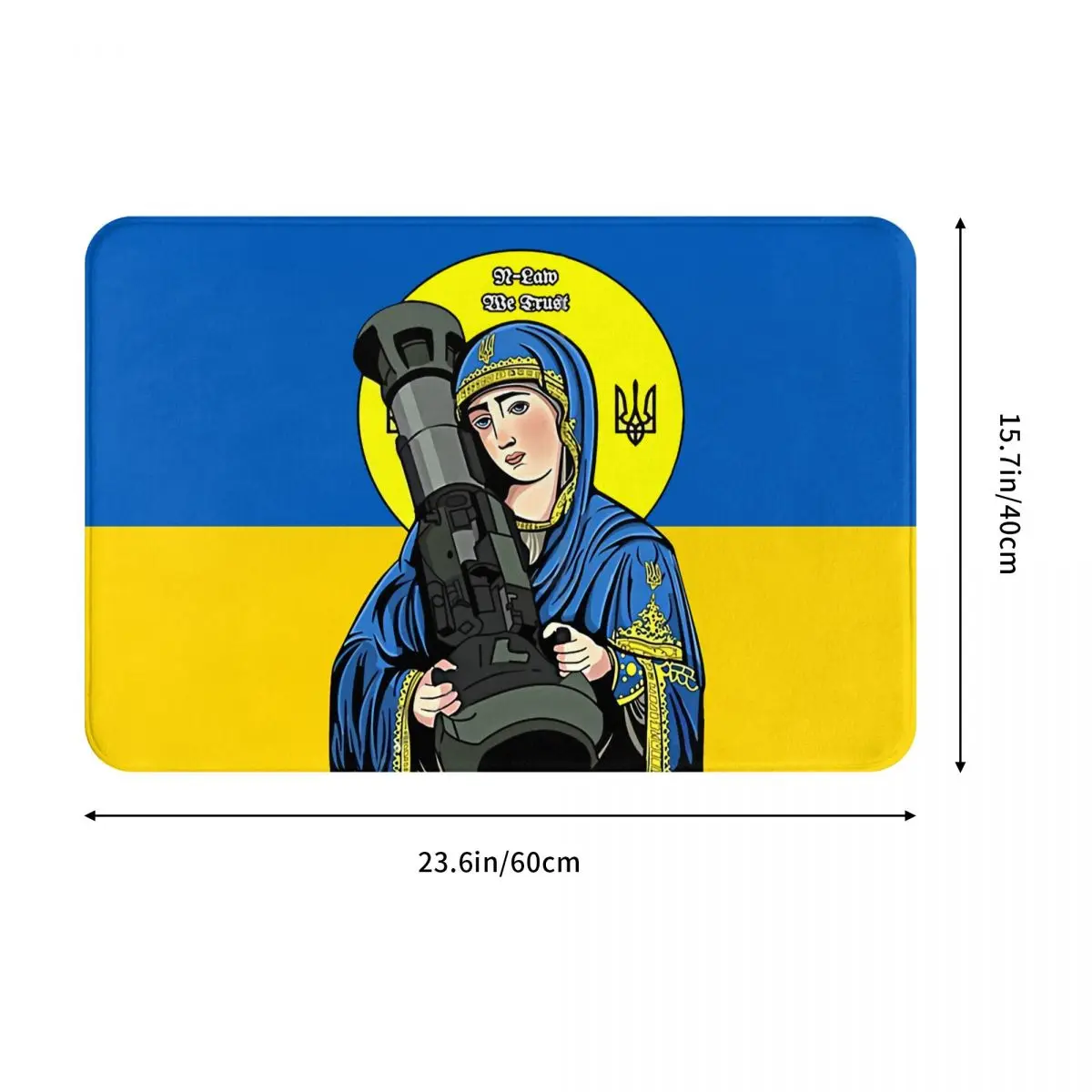 Kitchen Non-Slip Carpet Saint Javelin NLAW Protector Of Ukraine Bedroom Mat Welcome Doormat Home Decor Rug