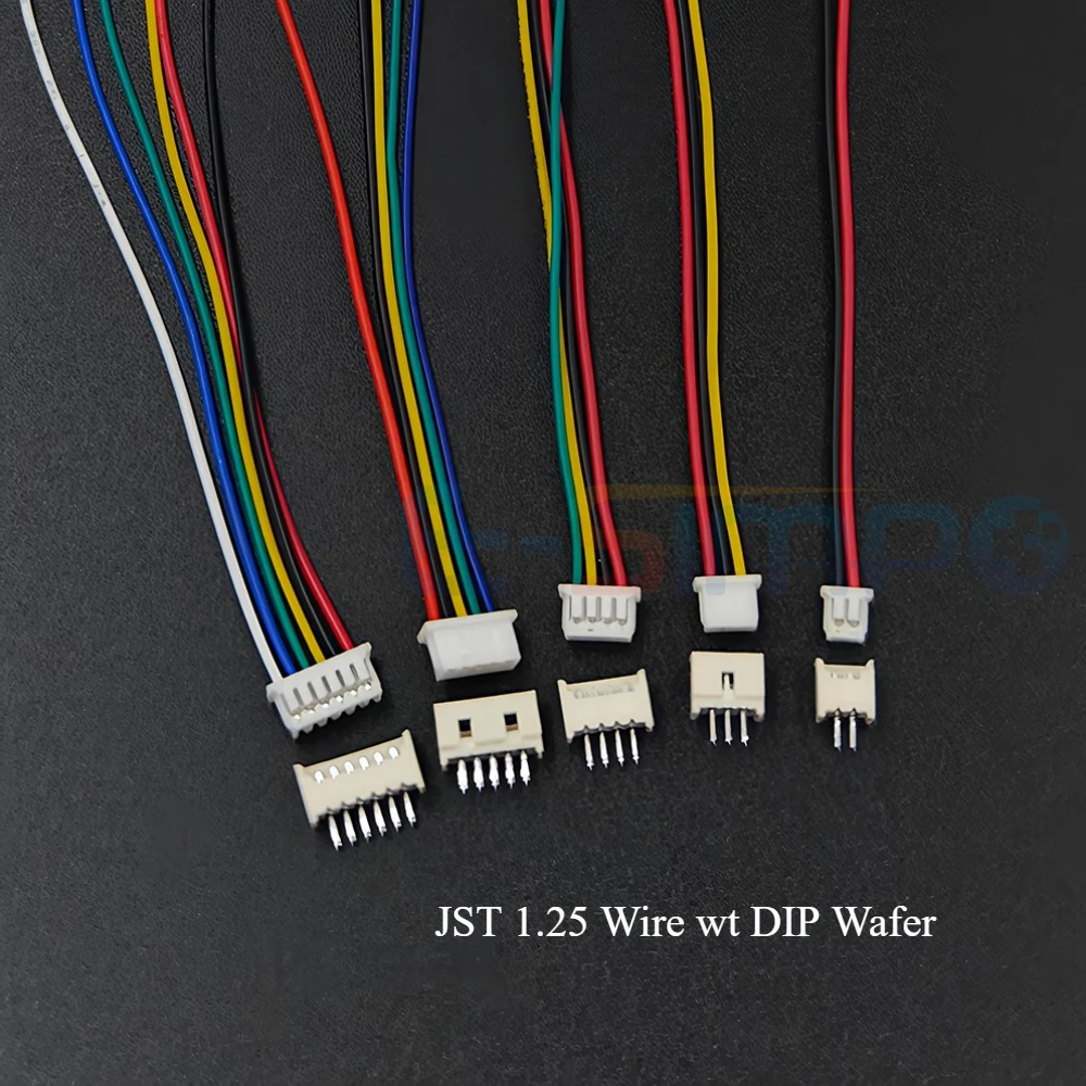 10Set SH1.0 1.25 ZH1.5 PH2.0 XH2.54 Connector StraightPin 2/3/4/5/6/7/8/9/10/12P Wafer+Female Housing 10/20/30cm Wire Cable