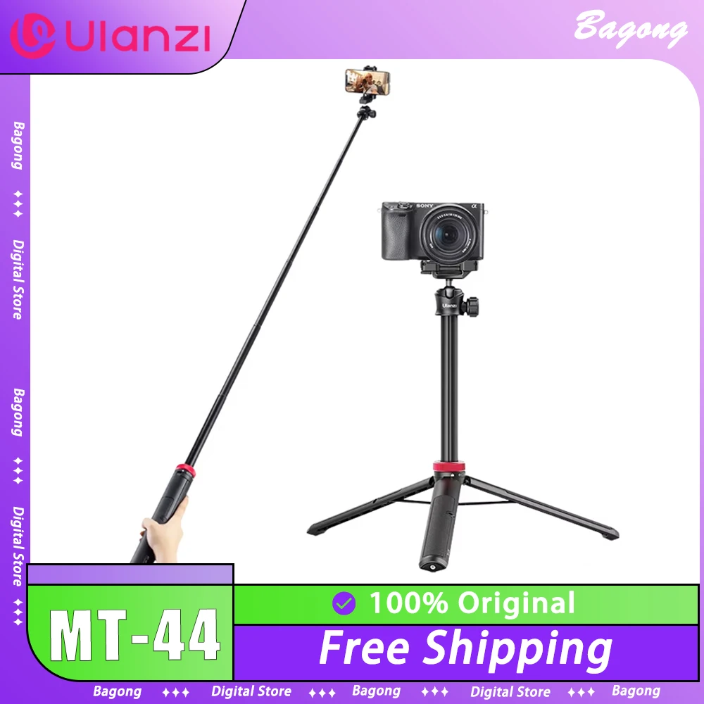 Extendable Tripod Stand Vlog Livebroadcast Phone Mount Holder 42Inch for SLR DSlR Camera Gopro Smartphone Custom