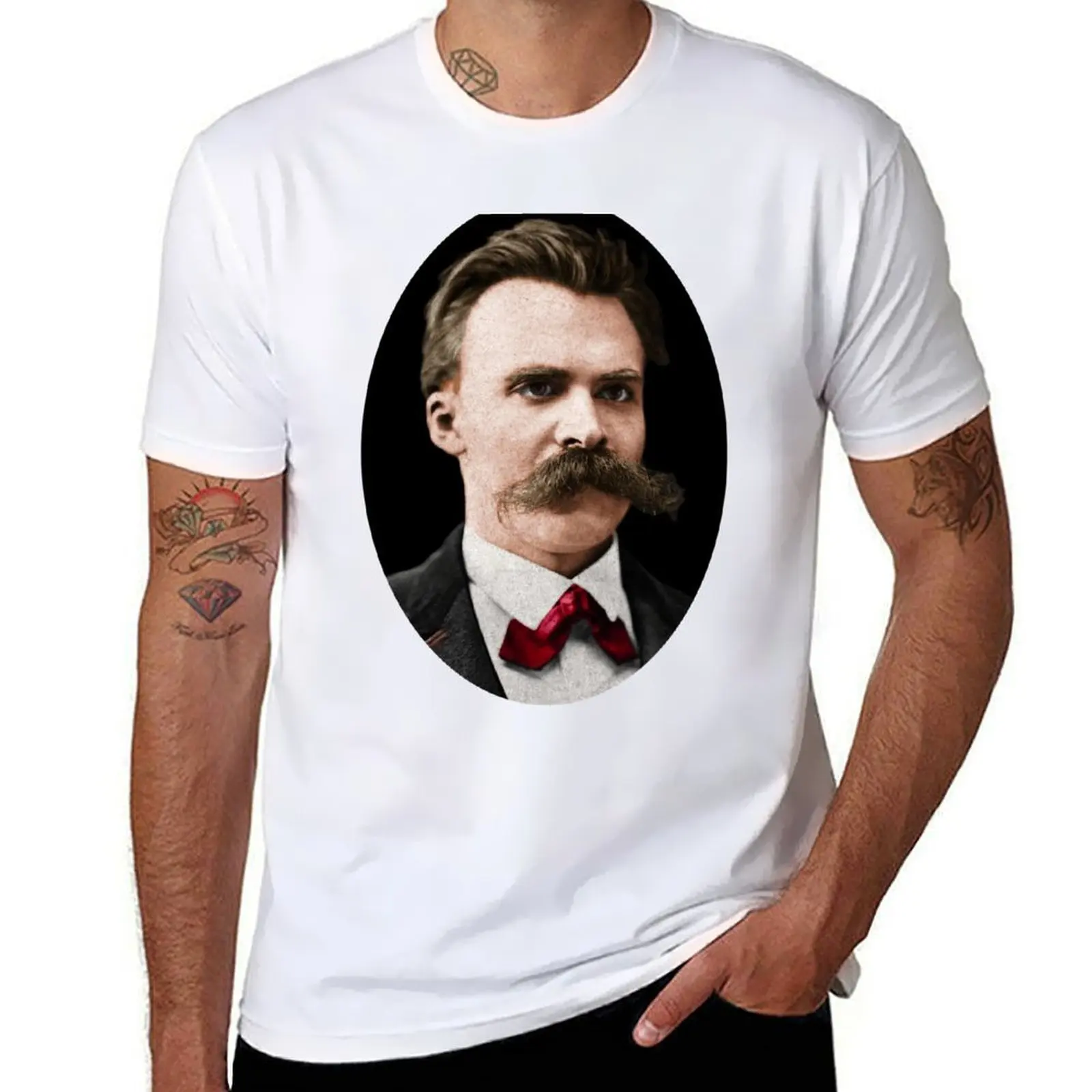 

Friedrich Nietzsche T-Shirt man t shirts for men t shirts for man graphic funny T-Shirt