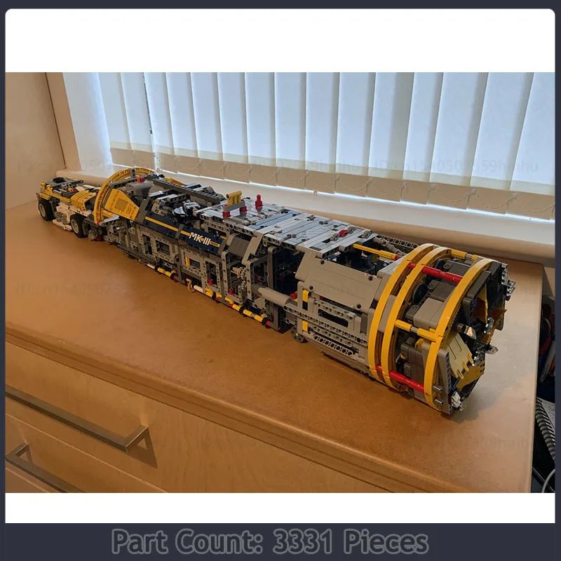 Tunnel Boring Machine Moc Motor Building Blocks Technology Bricks Puzzle Collection Toys Creative Xmas Gifts