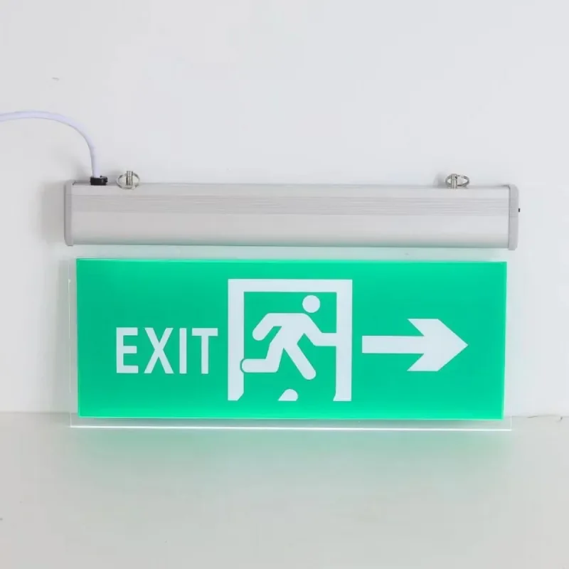 Acrylic Emergency Evacuation Indicator Light Stairwell Corridor Hanging Emergency Light Ac85-265v Led Safety Exit Sign