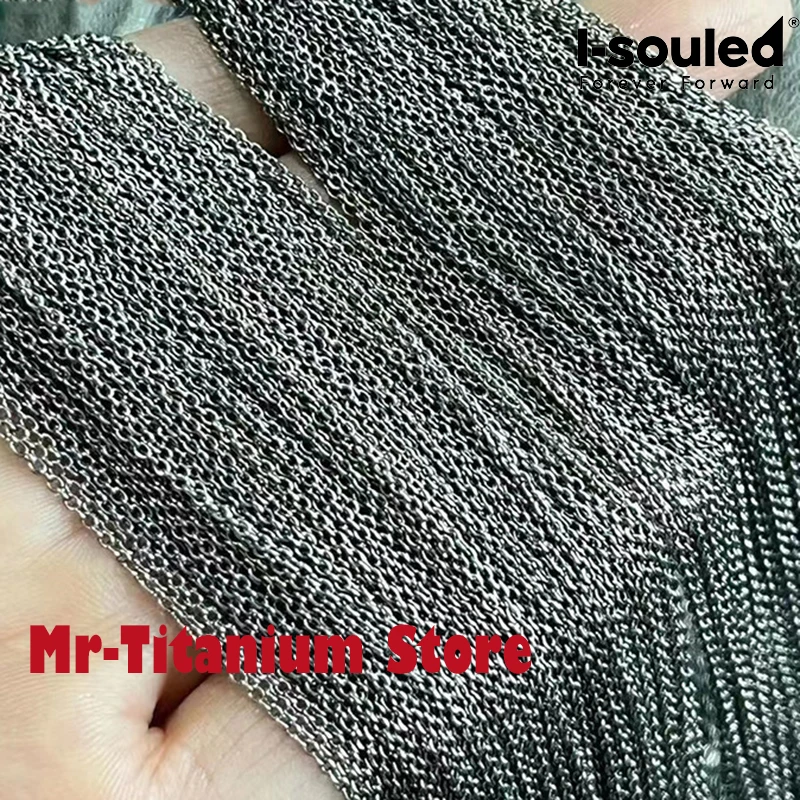 반제품 순수 티타늄 O형 체인 1.2mm-4.5mm DIY 주얼리 제작 저자극성 경량 친환경 도매