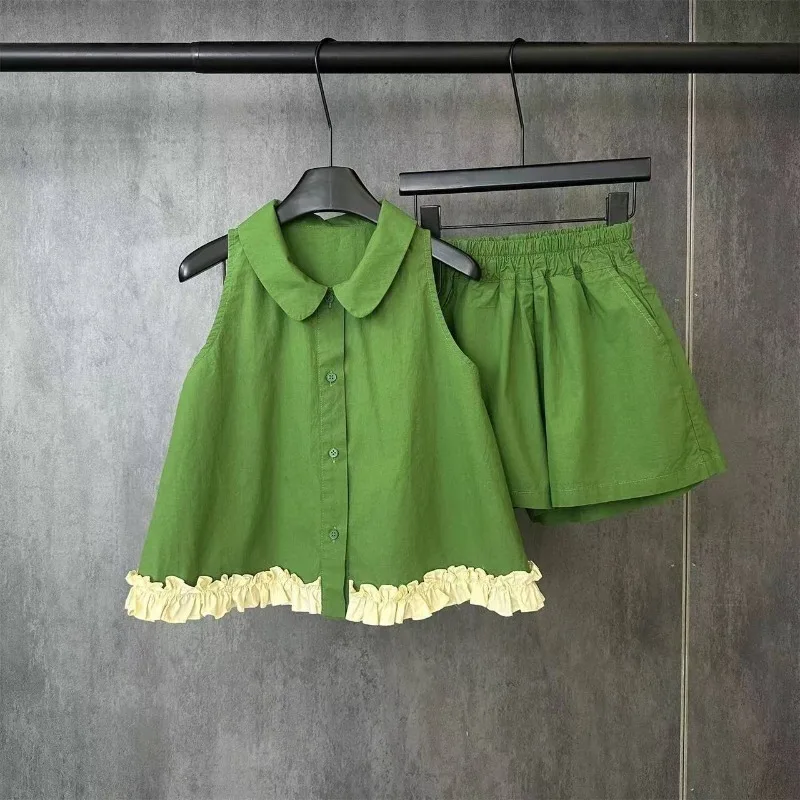 Summer Suit for Girl Wear Girls's Sets Set Clothes Elementary Student Home Clothing From 8 14 Years Children 4 Kids 2025 11 12 7