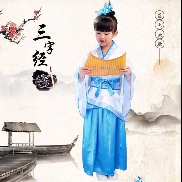

Children Ancient Chinese Style Book Boy Costume, Ideal for First Writing Ceremony & Primary Students Classic Culture Show