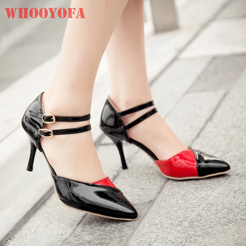 

2025 летние новые милые черно-белые женские сандалии, пикантные офисные женские туфли на высоком каблуке-шпильке, маленькие большие размеры 31 43 48