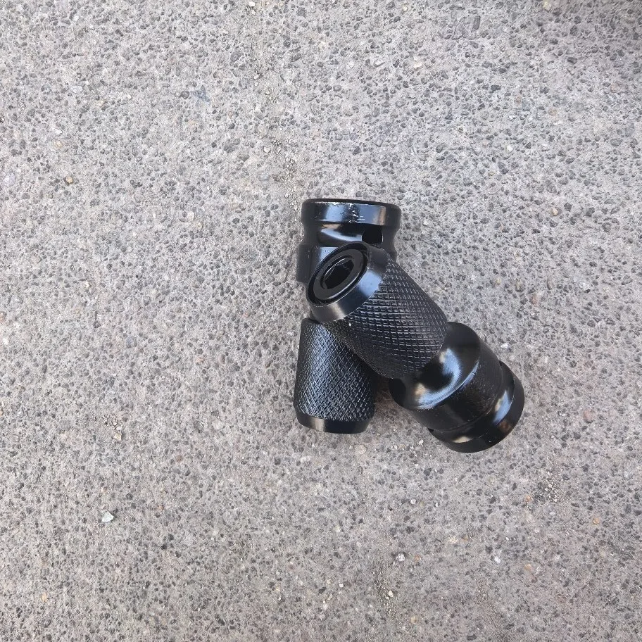 Hexagonal conversion head extension adapter chuck coupling rod 1/2 to 1/4 air gun barrel bushing bullet bushing